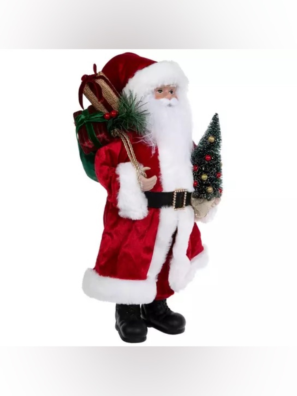 Traditional Santa With Rhinestone Buckle - Picture 1 of 3